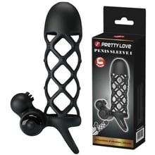 Насадка на член LYBAILE Pretty Love Vibro Penis Sleeve Black I: Для кого Для мужчин