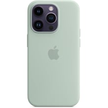 Аксесуар для iPhone Apple Silicone Case з MagSafe Succulent (MPTL3) для iPhone 14 Pro: Колір зеленый