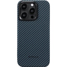 Аксесуар для iPhone Pitaka MagEZ Case 4 Twill 1500D Black/Blue (KI1508P) для iPhone 15 Pro: Колір синий