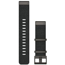 Garmin QuickFit 22 Watch Bands Jacquard-weave Nylon Strap Heathered Black (010-12738-03): Колір черный