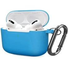 Чохол для навушників TPU Case with Belt Blue for Apple AirPods Pro: Тип чохол