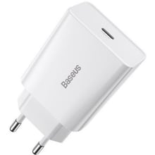 Зарядний пристрій Baseus USB-C Wall Charger 1С 20W White (CCFS-SN02): Особливості Быстрая зарядка, USB-C