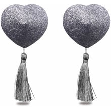 Украшения для сосков LoveToy Reusable Glitter Heart Tassel Nipple Pasties: Для кого Для женщин