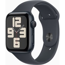 Apple Watch SE 2 2024 44mm GPS Midnight Aluminum Case with Midnight Sport Band - S/M (MXEJ3QH/A): Размер 44mm