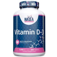 Haya Labs Vitamin D-3 5000 IU Вітамін Д3 250 таблеток: Тип Витамин D