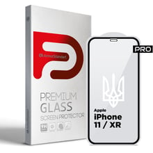 Аксесуар для iPhone ArmorStandart Tempered Glass Pro 3D LE Black для iPhone 11/XR (ARM65653): Колір чорний