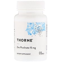 Thorne Research Zinc Picolinate 15 mg 60 Caps Пиколинат цинка