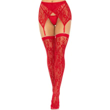 Чулки Leg Avenue Leg Avenue Lace thigh highs & garterbelt Red One Size: Для кого Для женщин