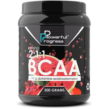 Амінокислота для спорту Powerful Progress BCAA 2: 1: 1 + Glutamine 500 g /50 servings/ Watermelon: Тип BCAA