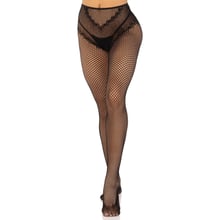 Колготки Leg Avenue Crotchless Net Tights with Heart Backseam Black One Size: Для кого Для женщин