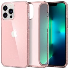 Чохол для iPhone Spigen Liquid Crystal Glitter Rose Quartz (ACS03199) для iPhone 13 Pro Max: Колір розовый