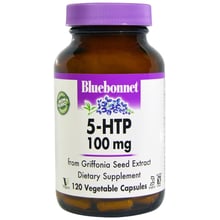 Bluebonnet Nutrition 5-HTP 100 mg, 120 Vegetable Capsules (BLB0053): Тип триптофан