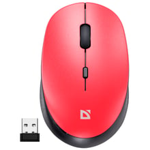 Мишка Defender Auris MB-027 Silent Wireless Red (52026): інтерфейс підключення Wireless, USB