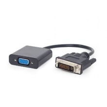 Кабель і перехідник Cablexpert DVI - VGA (M/F) 0.2 м Black (A-DVID-VGAF-01): Тип переходник