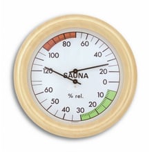 Термогігрометр для сауни TFA дерево d=190 мм