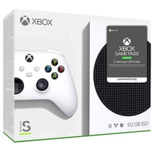 Ігрова приставка Microsoft Xbox Series S 512GB + Microsoft Xbox Game Pass Ultimate на 3 місяці: Процесор AMD Custom Zen 2, 8 ядер, 3.8 ГГц / 20 CU 1.825 ГГц RDNA 2