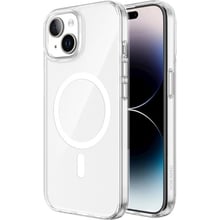 Аксесуар для iPhone VOKAMO Sdouble MagSafe Transparent для iPhone 15 Plus (NVK010805): Колір прозрачный