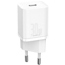 Зарядное устройство Baseus USB-C Wall Charger Super Si 30W White (CCSUP-J02): Особенности USB-C, Power Delivery (PD)