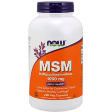 NOW Foods MSM 1000 mg Veg Capsules 240 caps