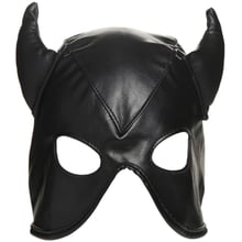 Маска Master Series Dungeon Demon Bondage Mask with Horns - Black: Виробник Master Series