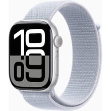 Apple Watch Series 10 46mm GPS Silver Aluminium Case with Blue Cloud Sport Loop (MWWN3) UA: Размер 46mm