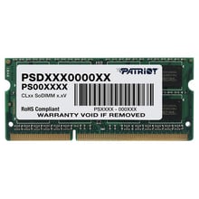 Patriot 4 GB SO-DIMM DDR3 1333 MHz (PSD34G13332S): Тип DDR3