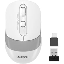 Мишка A4Tech Fstyler FG10CS Air Grayish White: інтерфейс підключення Wireless