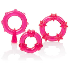 Набір ерекційних кілець California Exotic Novelties - Red Magic C-Rings, 3 шт: Виробник California Exotic Novelties