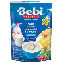 Каша молочна Bebi PREMIUM 3 злаки малина, меліса 200 г (1105082): Тип Каши молочные