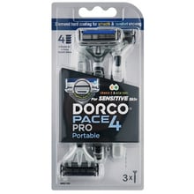 Dorco PACE 4 PRO Одноразова бритва для чоловіків 4 леза 3 шт.: Вид Бритвенные станки