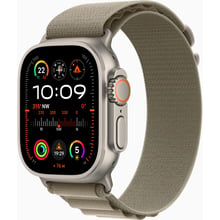 Apple Watch Ultra 2 GPS + Cellular 49mm Titanium Case with Olive Alpine Loop - Large (MRF03)