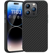 Аксесуар для iPhone Comma Kevlar Series Black для iPhone 14 Pro Max: Колір черный