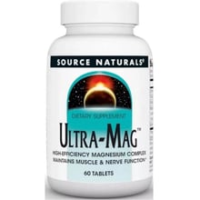 Source Naturals Ultra-Mag 60 tabs Ультра магній і вітамін В6: Форма випуску таблетки