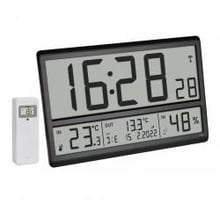 Годинник цифровий TFA з термогігрометром і датчиком температури 360x28x235 мм (60452301)