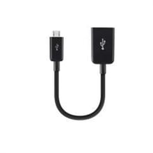 Адаптер Belkin Adapter microUSB to USB OTG 0.12m Black (F2CU014btBLK): Цвет черный