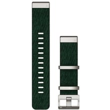 Garmin QuickFit 22mm Watch Bands Jacquard-weave Nylon Strap - Pine Green (010-13008-00): Колір зеленый