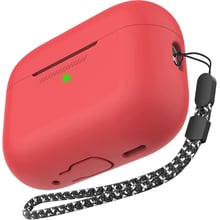 Чехол для наушников AhaStyle Silicone Case with strap Red (X003E41MYX) for Apple AirPods Pro 2: Тип Чехол