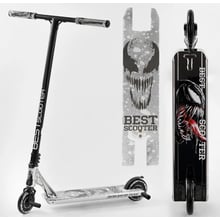 Самокат трюковый Best Scooter "SIMBIOTE" HIC-система, ПЕГИ, алюминиевый диск и дека Black/Grey (102308): Количество колес 2