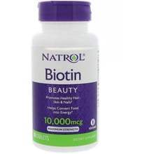 Natrol Biotin 10,000 mcg 100 Tabs Биотин максимум