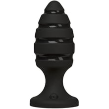 Анальний плаг зі спіральним каналом Doc Johnson Platinum Premium Silicone - The Blast - Black: Для кого унісекс