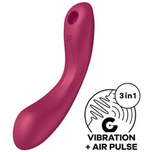 Вакуумный стимулятор с вибрацией Satisfyer Curvy Trinity 1 Red: Для кого Для женщин