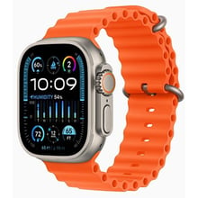 Apple Watch Ultra 2 GPS + Cellular 49mm Titanium Case with Orange Ocean Band (MREH3)