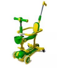 Самокат Scooter 5 в 1 Dinosaur 8103 (Зелёный): Количество колес 3