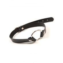 Кляп Leather O-Ring Gag, BLACK: Виробник sLash