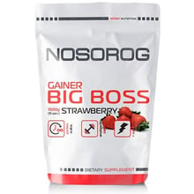 Гейнер Nosorog Nutrition Big Boss Gainer 1500 g /15 servings/ Strawberry: Стать Унисекс