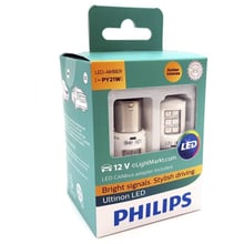 Лампи світлодіодні Philips PY21W LED 12V + Smart Canbus 11498ULAX2 White: Головне світло Повороти, Повороти бокові