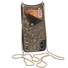 Аксесуар для iPhone BeCover Glitter Wallet Gold for iPhone Xr (703614): Колір золотий