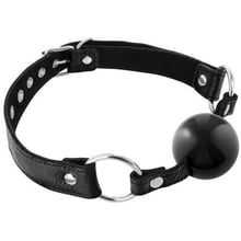 Кляп Fetish Tentation Premium Leather gag with silicone ball Black: Виробник Fetish Tentation