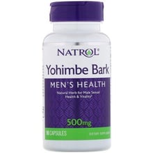 Natrol Yohimbe Bark 500 mg 90 Caps Йохимбе: Форма выпуска Капсулы