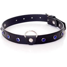 Нашийник із кристалами Fetish Boss Series - Collar Navy Blue Crystal (BS3300118): Виробник Fetish Boss Series